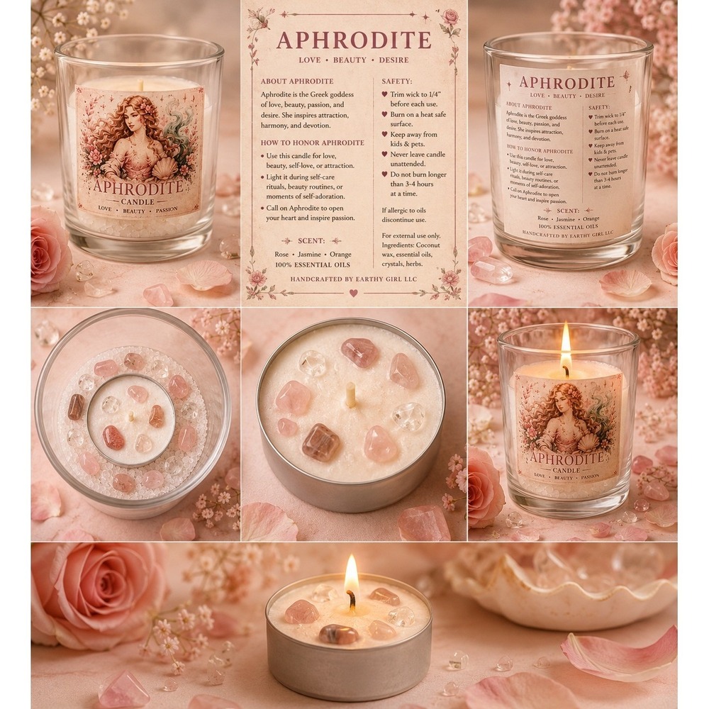 Aphrodite Teaโ Light Candle Set
